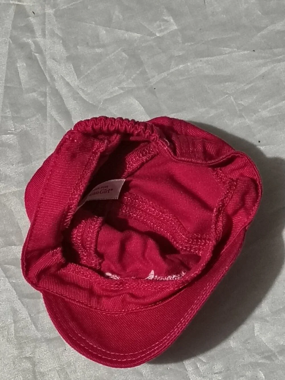 American Girl Red Baseball Cap Girls Rhinestones Adjustable One Size